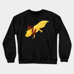 Gold Albino Axolotl Crewneck Sweatshirt